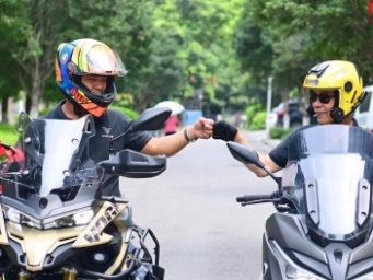 65岁柳州阿叔退休5年骑行10万公里